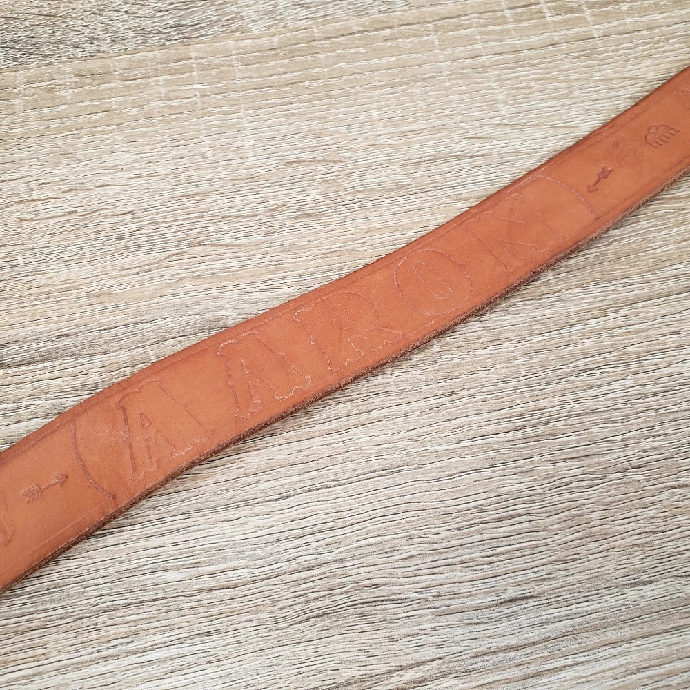 VINTAGE Kids Western Leather Belt 